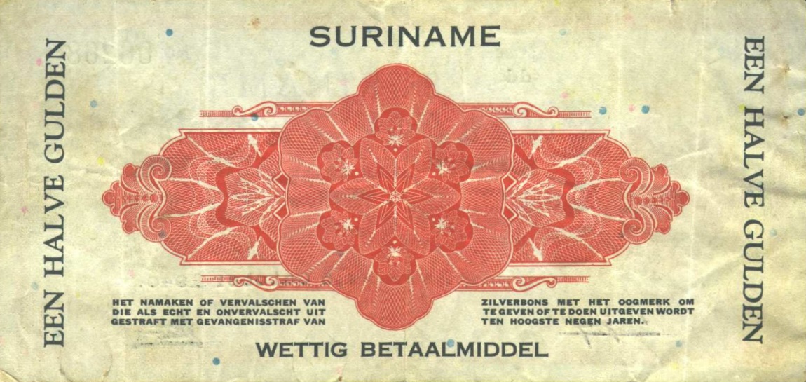 Back of Suriname p104a: 50 Cents from 1940