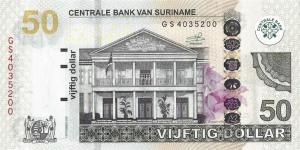 p165c from Suriname: 50 Dollars from 2016