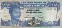 p20b from Swaziland: 10 Emalangeni from 1992