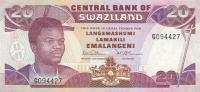 p21a from Swaziland: 20 Emalangeni from 1990