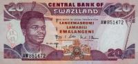 p30c from Swaziland: 20 Emalangeni from 2006