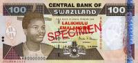 p33s from Swaziland: 100 Emalangeni from 2004