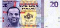 p37a from Swaziland: 20 Emalangeni from 2010
