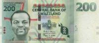 p40b from Swaziland: 200 Emalangeni from 2014