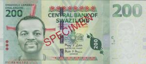 p40s from Swaziland: 200 Emalangeni from 2010