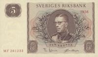 p42c from Sweden: 5 Kronor from 1956