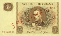 Gallery image for Sweden p50s: 5 Kronor