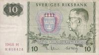 p52b from Sweden: 10 Kronor from 1966