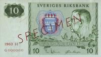 p52s from Sweden: 10 Kronor from 1963