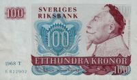 p54a from Sweden: 100 Kronor from 1965