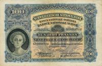 p35b from Switzerland: 100 Franken from 1926