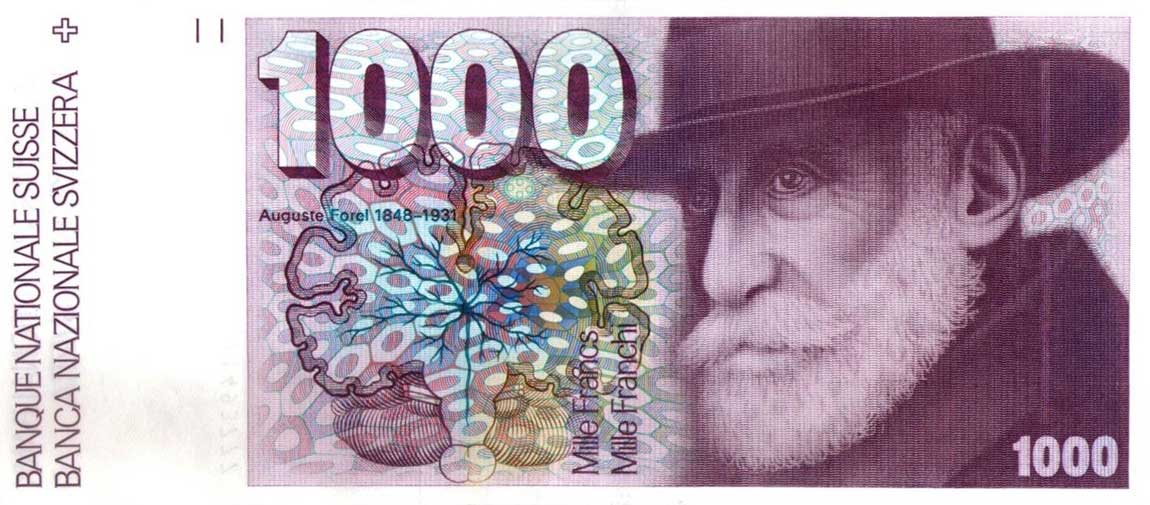 Front of Switzerland p59f: 1000 Franken from 1993