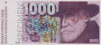 p59s from Switzerland: 1000 Franken from 1977