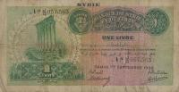 p40a from Syria: 1 Livre from 1939