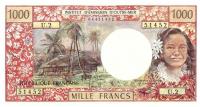 Gallery image for Tahiti p27b: 1000 Francs