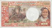 Gallery image for Tahiti p27c: 1000 Francs