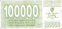Gallery image for Bosnia and Herzegovina p31a: 100000 Dinara