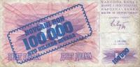 Gallery image for Bosnia and Herzegovina p34a: 100000 Dinara