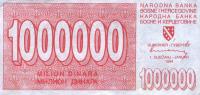 p33a from Bosnia and Herzegovina: 1000000 Dinara from 1994