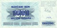 p35a from Bosnia and Herzegovina: 1000000 Dinara from 1993