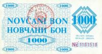 p8g from Bosnia and Herzegovina: 1000 Dinara from 1992