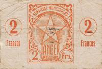 p4 from Tangier: 2 Francos from 1941