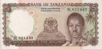 Gallery image for Tanzania p1a: 5 Shillings