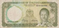 p2a from Tanzania: 10 Shillings from 1966