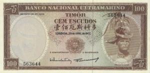 p28a from Timor: 100 Escudos from 1963