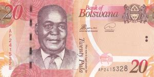 p31e from Botswana: 20 Pula from 2019