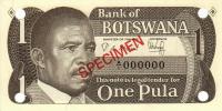 p6s from Botswana: 1 Pula from 1983