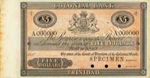 pS119 from Trinidad and Tobago: 5 Dollars from 1900