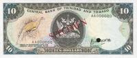 p38s from Trinidad and Tobago: 10 Dollars from 1985