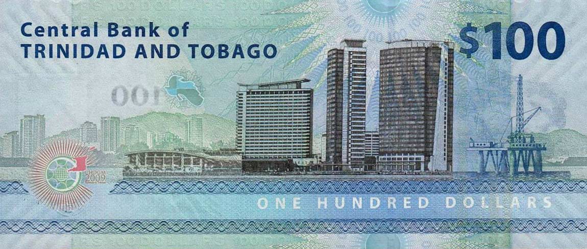 Back of Trinidad and Tobago p52: 100 Dollars from 2009