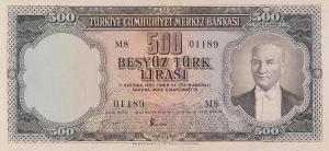 Gallery image for Turkey p171a: 500 Lira