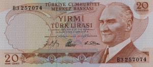 Gallery image for Turkey p181a: 20 Lira