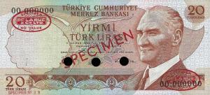 Gallery image for Turkey p181s: 20 Lira