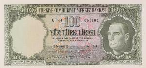 Gallery image for Turkey p182c: 100 Lira