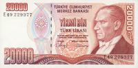 Gallery image for Turkey p201b: 20000 Lira