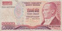 Gallery image for Turkey p202: 20000 Lira