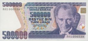 p208a from Turkey: 500000 Lira from 1970