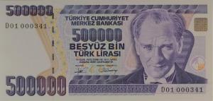 Gallery image for Turkey p208b: 500000 Lira