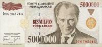 Gallery image for Turkey p210b: 5000000 Lira