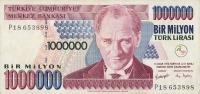 Gallery image for Turkey p213: 1000000 Lira