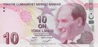 p223c from Turkey: 10 Lira from 2009