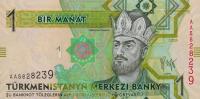 Gallery image for Turkmenistan p22: 1 Manat
