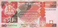 p30a from Uganda: 50 Shillings from 1987