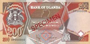 Gallery image for Uganda p32s: 200 Shillings