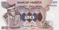 p7c from Uganda: 20 Shillings from 1973