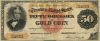 p260b from United States: 50 Dollars from 1882